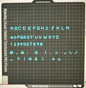 Organic Full Alphabet All Characters Bowie Font Big Capital Letters, Numbers, and Symbols