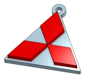 Mitsubishi keychain - Llavero