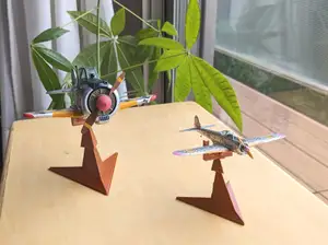 Triangular Pyramid Model Aircraft Stand
