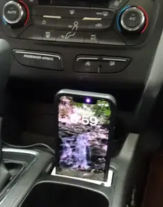 Ford Escape/Kuga drop in phone dock/mount for Iphone 13 mini and others, 2017-2019 Ford sync carplay android auto