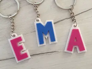 Alphabet letter keychain