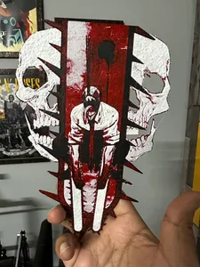 Chainsaw Man 3D Poster cutout Hueforge