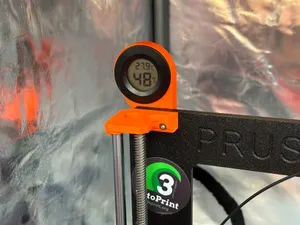 Holder for round hygrometer on Prusa MK3/MK4