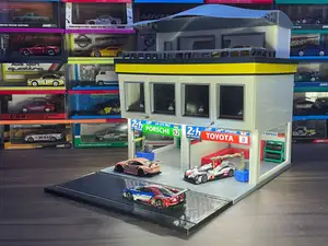 Racing Pit Garage/Building for Hot Wheels & 1/64 Scale Cars