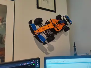 Wall mount for Lego McLaren Formula 1 car