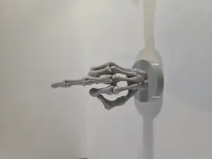 Skeleton middle finger
