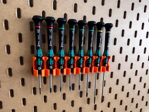 Skadis Holder for Wera Kraftform Micro Screwdriver x8