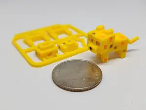 Minecraft-inspired Ocelot Mini Figure Kit Card/ Keychain