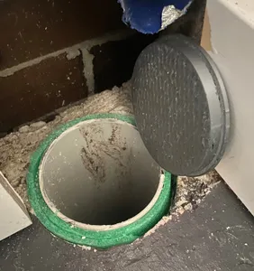 110mm PVC pipe internal plug/flush cap