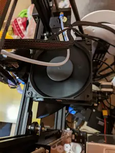 Ender 3 auxiliary cooling 120mm fan for volcano nozzle