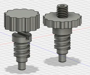 3D printed screw for "JOB" beach wheelchair
