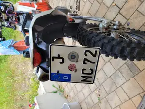 Adapter Blinker und Kennzeichen des KTM 690 US Kotflügels