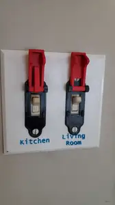 Lock in Place Missile Light Switch Cover