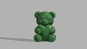 Cute Teddy Bear with Heart