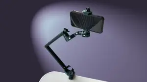 Variable mobile phone holder with clamp V2