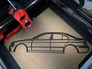 BMW 5 Series E39/ 5series silhouette Wall Art
