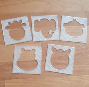 Animal Silhouettes Drawing Stencil Template