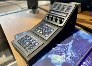 Holder for three Elgato Stream Decks