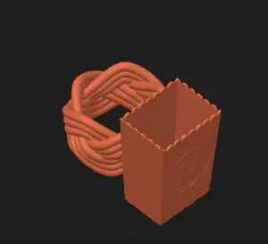 Popcorn Bucket Neckerchief Slide/Woggle