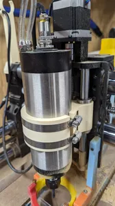 OneFinity 80mm spindle mount with hose clamps
