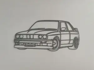 BMW M5 E30 Mini Wall Sculpture