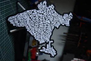3D Printed India Geography Wall Art