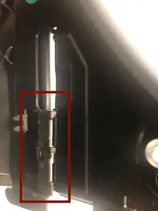 Mercedes SL type R230 Cabrio rooftop hinge (right side)