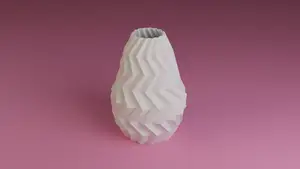 Lo-Poly Wavy Vase