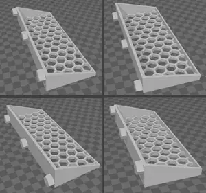 Honeycomb Screwdriver Holder / Shelf Remix for HSW - Multiple Version