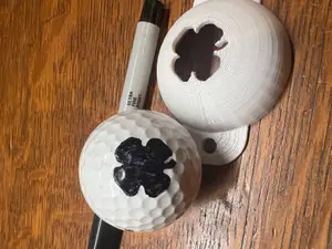 Shamrock 4 Leaf Clover Golf Ball Marking Stencil Jig