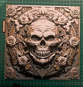 Skull with Roses