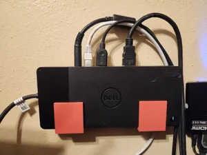 Wall mount for Dell laptop dock