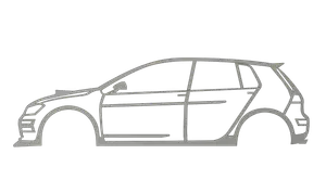 VW Volkswagen GOLF R GTI TDI MK7 Wall Art Model
