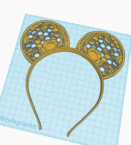 Honey, Bees, and Trees Mouse Ear Headband