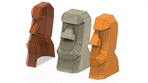 Moai 2-part sand mold