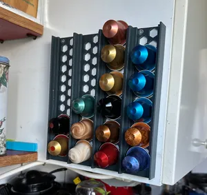 Holder for Nespresso capsules for wall or cupboard