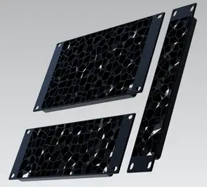 1-3U 10 inch rack mount blank Panel with Voronoi Pattern