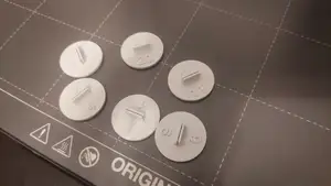 Simple 25 mm Paper Miniature Base with 1-20 numbers