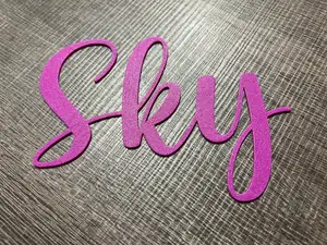 Sky name inscription