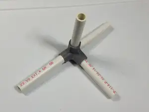 4-Way Elbow, 1/2 Inch PVC Pipe Fitting Series #HalfInchPVCFittings UPDATE 2015-07-03