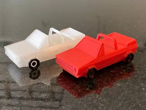 Low Poly VW Golf Mk1 Convertible (Cabriolet) - fixed rear