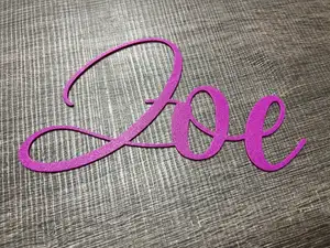 Zoe name inscription
