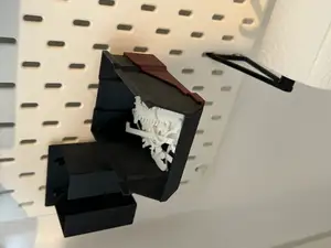 Stackable Box Shelf - Remix with holes for universal hook