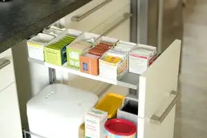 Tea package holder for Nobilia apothecary (pull-out) cabinet (30cm)