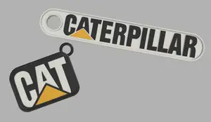 Caterpillar keychain