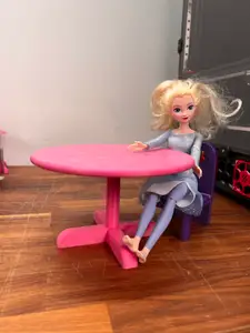 Big dolls house table and chairs