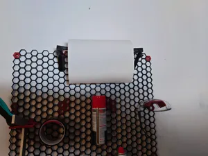 Paper towel Holder - Print in place for Honeycomb Storage Wall