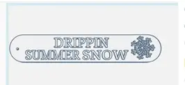 Keychain Drippin Summer Snow