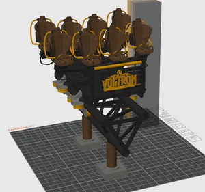 Voltron Rollercoaster Train Model