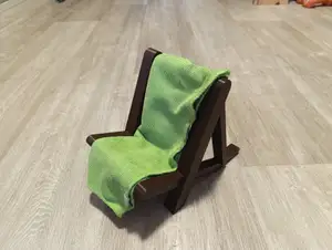 Cleaning wipe holder as a lounger